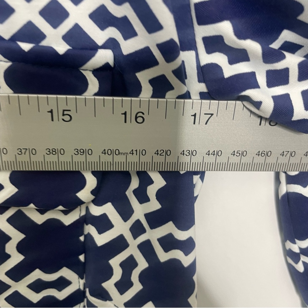 Katherine Way Blue White Sailor Core Dress M Gold Buttons USA - Picture 5 of 9